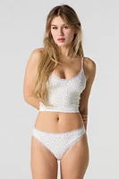 Seamless Ribbed Cami & Bikini Panty 2 Piece Set