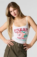 Summer Graphic Scoop Neck Cami