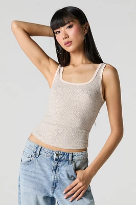 Ribbed Square Neck Tank