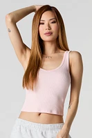 Camisole Skimmer côtelée à col en V