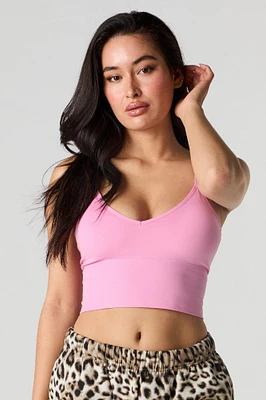 Camisole courte sans couture avec bonnets intégrés