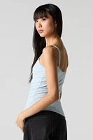 Camisole avec liséré de dentelle et encolure en V
