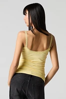 Camisole avec liséré de dentelle et encolure en V