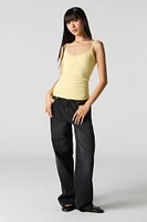 Camisole avec liséré de dentelle et encolure en V