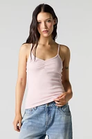 Camisole côtelée cintrée