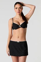 Eyelet Mini Swim Skirt