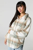 Sherpa Plaid Shacket