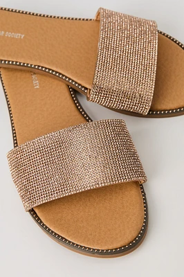 Rhinestone Slide Sandal