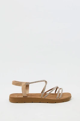 Strappy Rhinestone Sandal