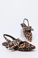 Souliers plats à enfiler avec boucles doubles