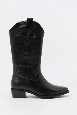 Low Heel Cowboy Boot