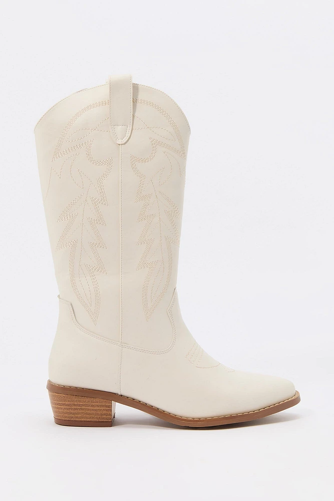 Low Heel Cowboy Boot