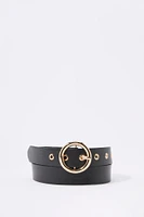 Ceinture avec boucle circulaire