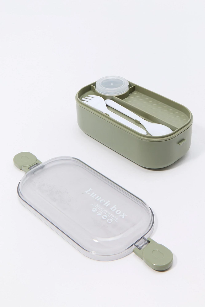 Lunch Box & Water Bottle Set (4 Pcs)