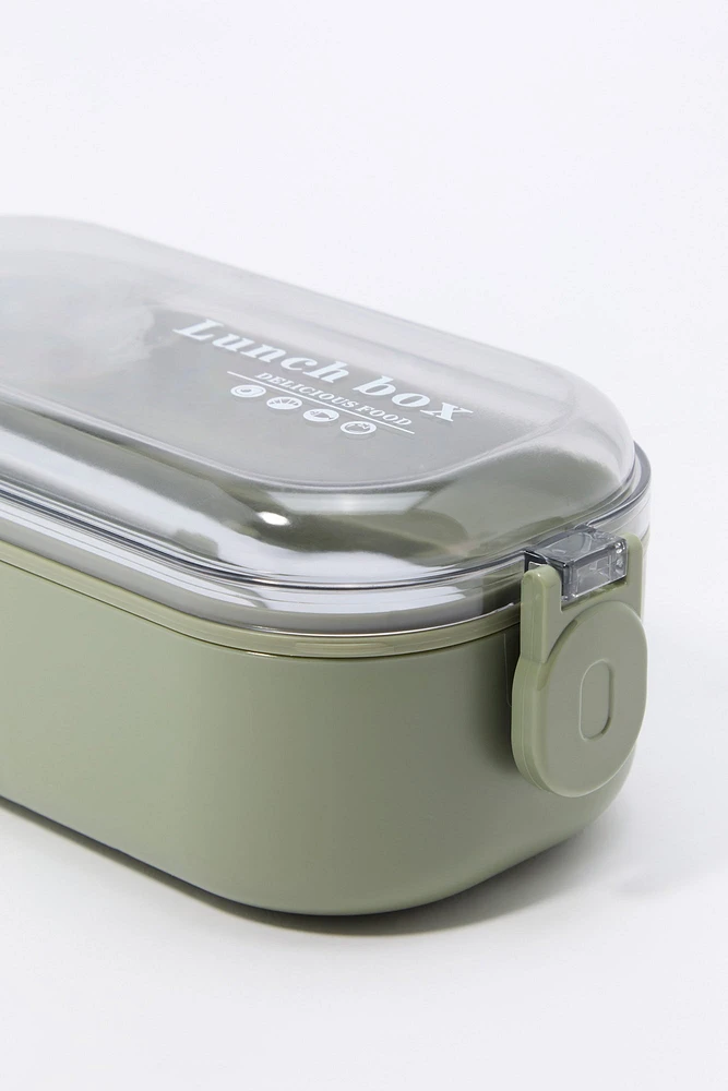 Lunch Box & Water Bottle Set (4 Pcs)