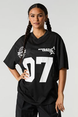Graphic Mesh Football Jersey