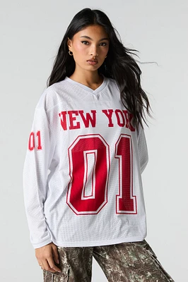 Graphic Mesh Long Sleeve Jersey