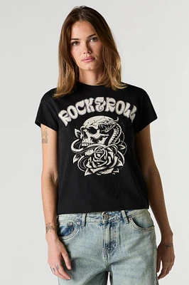 Edgy Graphic Boxy T-Shirt