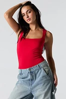 Contour Square Neck Sleeveless Bodysuit