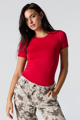 Contour Round Neck Short Sleeve Bodysuit