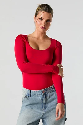 Scoop Neck Long Sleeve Bodysuit