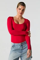 Scoop Neck Long Sleeve Bodysuit