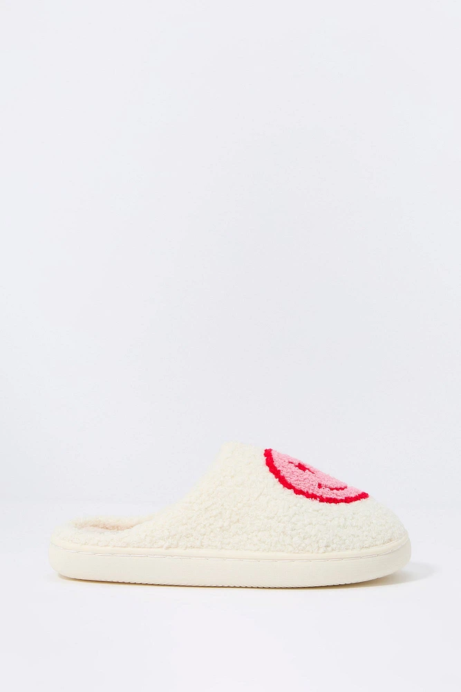Happy Face Sherpa Slipper