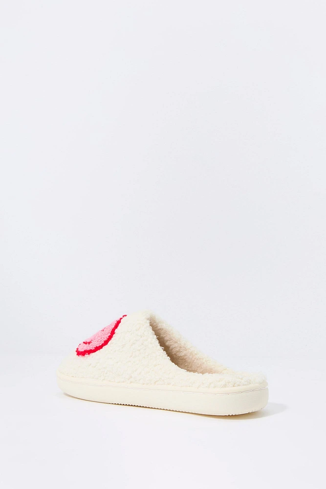 Happy Face Sherpa Slipper