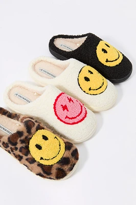 Happy Face Sherpa Slipper