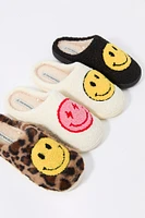 Happy Face Sherpa Slipper