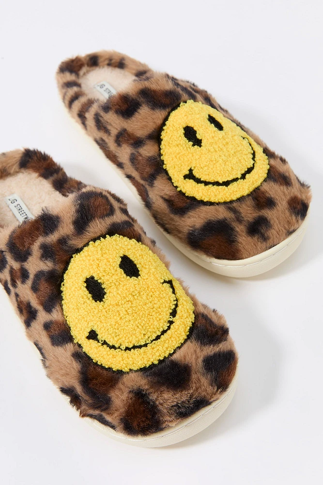 Happy Face Sherpa Slipper