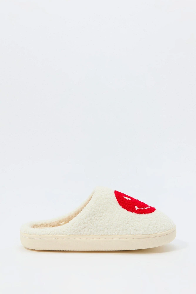 Happy Face Sherpa Slipper