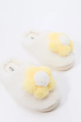 Plush Flower Slipper