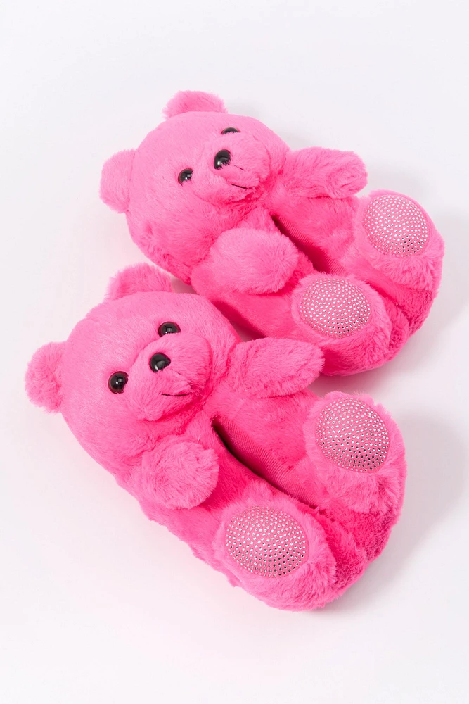 Pantoufles à ourson 3D en pierres du Rhin