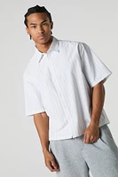 Haut carré boutonné ray
