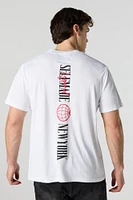 Brooklyn New York Graphic Textured T-Shirt