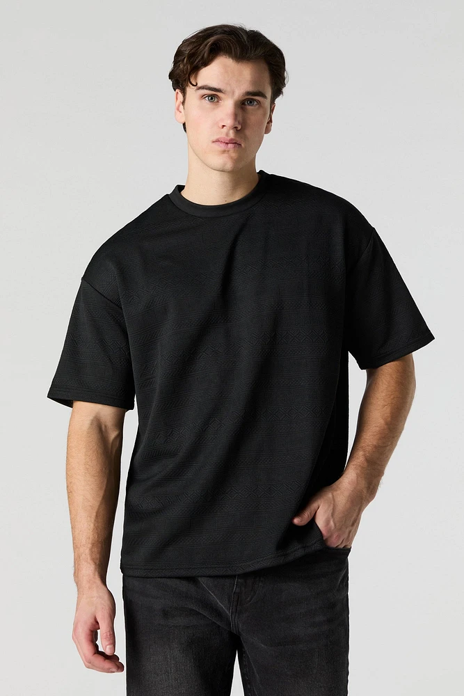 Geo Textured Relaxed T-Shirt