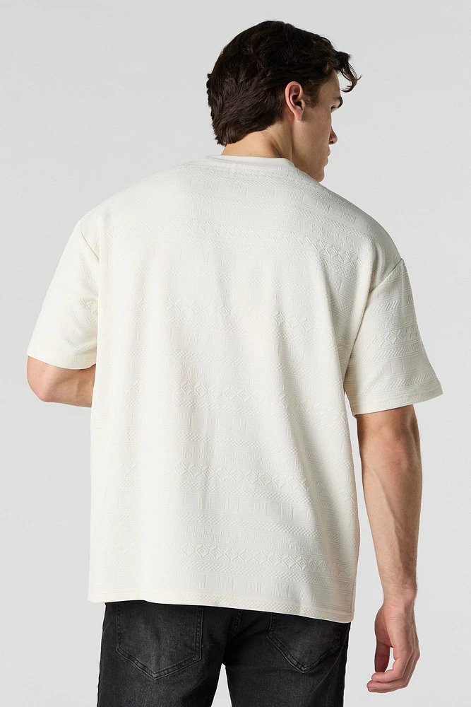 Geo Textured Relaxed T-Shirt