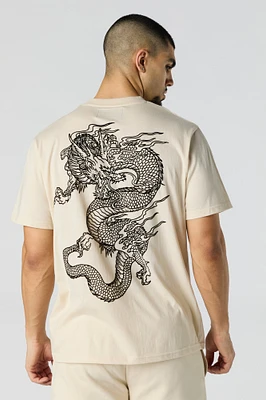 T-shirt à imprimé Dragon