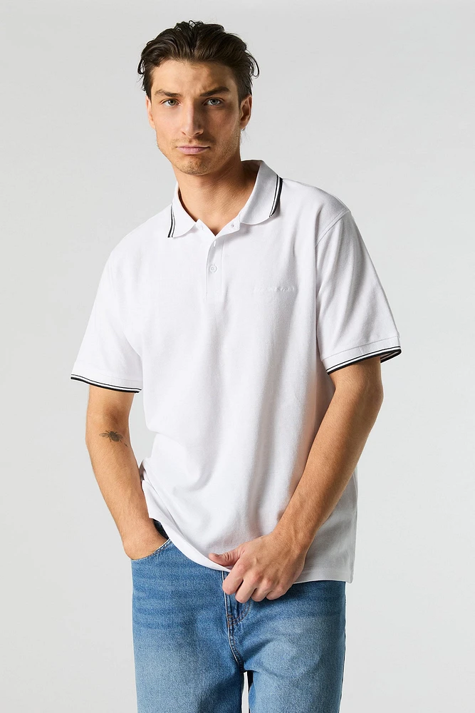 Embroidered Polo T-Shirt