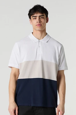 Colourblock Polo T-Shirt