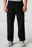 Jogger cargo avec motif brodé