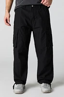 Pantalon cargo baggy à ourlet coulissant