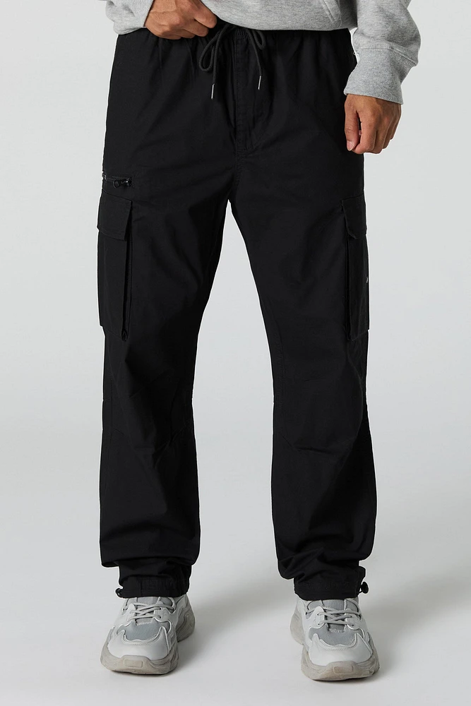 Jogger cargo en popeline