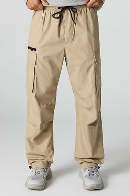 Jogger cargo en popeline
