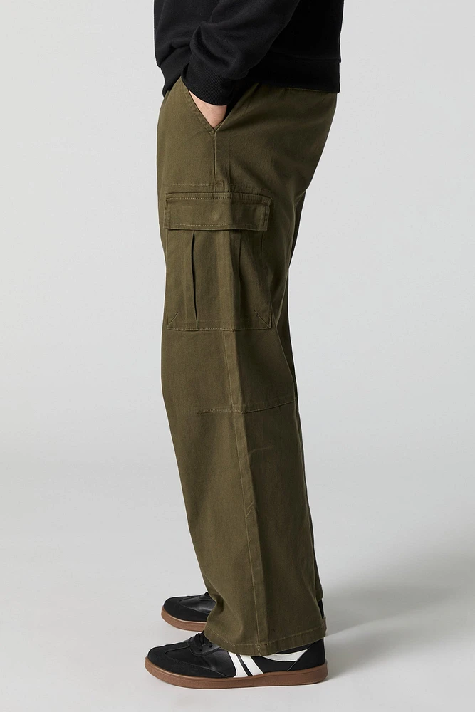 Pantalon cargo classique à taille coulissante