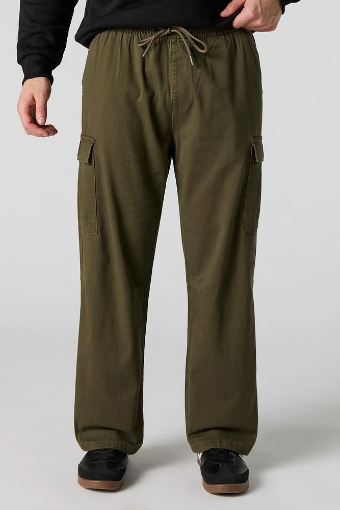 Pantalon cargo classique à taille coulissante
