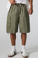 Poplin Longline Cargo Short