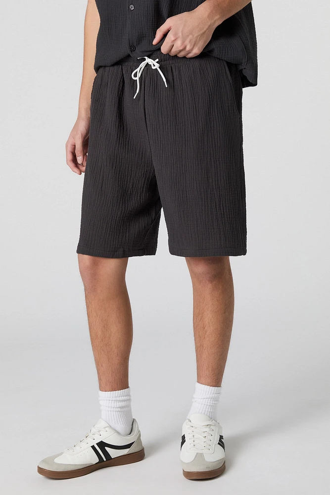 Crinkle Drawstring Short