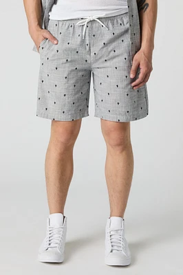 Summer Print Drawstring Short